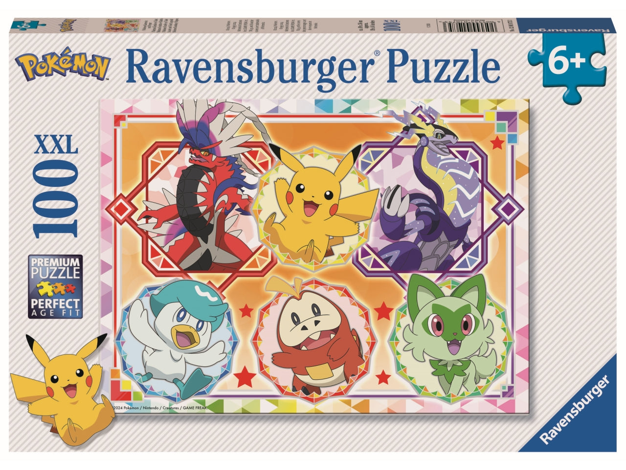 Puzzle XXL Pokémon, Idea Regalo per Bambini 6+ Anni, Gioco Educativo e Stimolante, 100 pezzi - Ravensburger