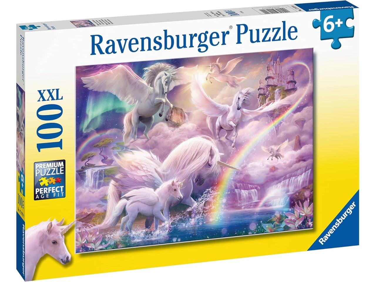 Puzzle Unicorno Pegaso, 100 Pezzi XXL, Puzzle per Bambini, Collezione Fantasy, Età Raccomandata 6+ - Ravensburger