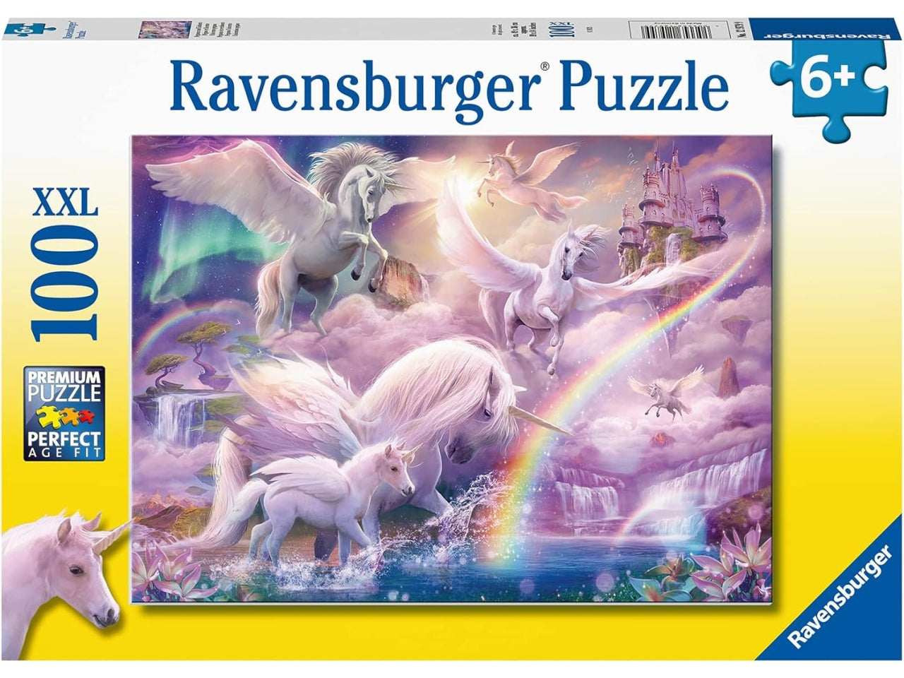 Puzzle Unicorno Pegaso, 100 Pezzi XXL, Puzzle per Bambini, Collezione Fantasy, Età Raccomandata 6+ - Ravensburger