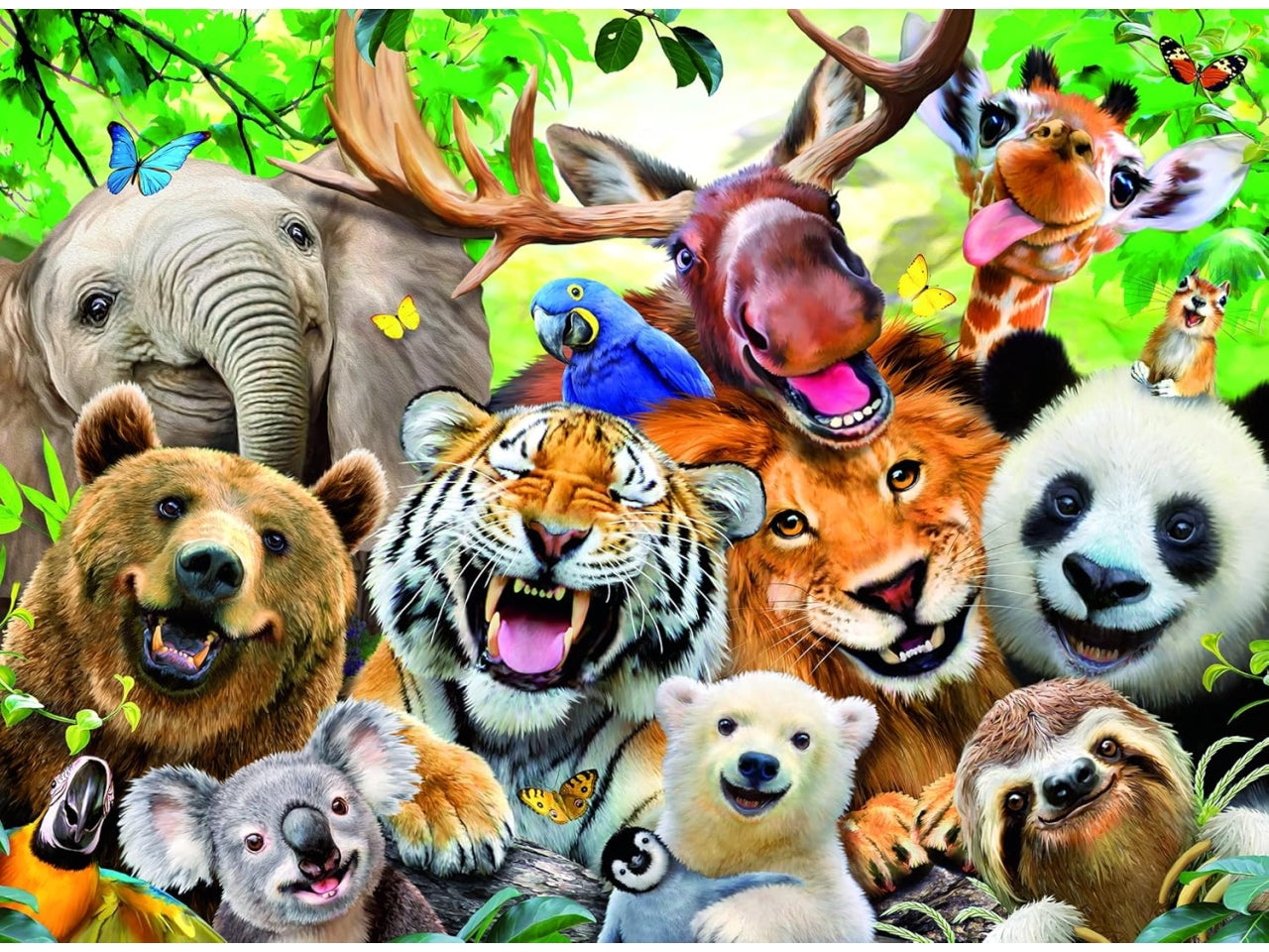Puzzle Selfie selvatico, 300 Pezzi XXL, Età Raccomandata 9+ Anni - Ravensburger