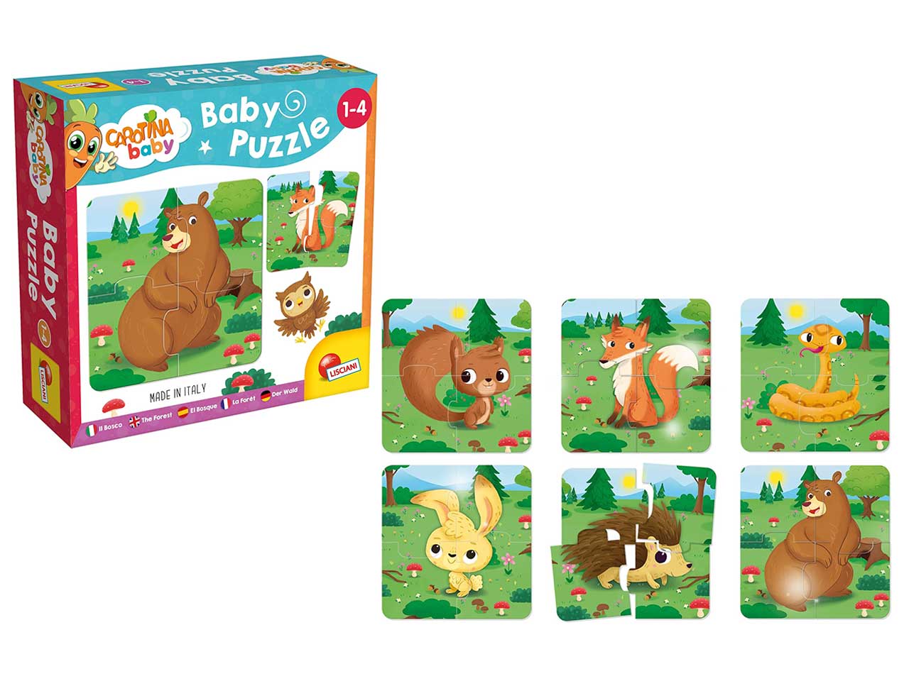 Carotina baby puzzle il bosco