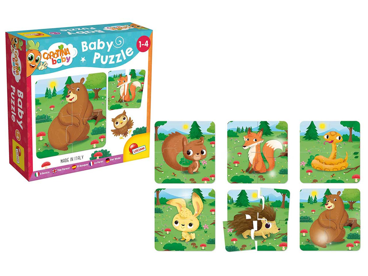 Carotina baby puzzle il bosco
