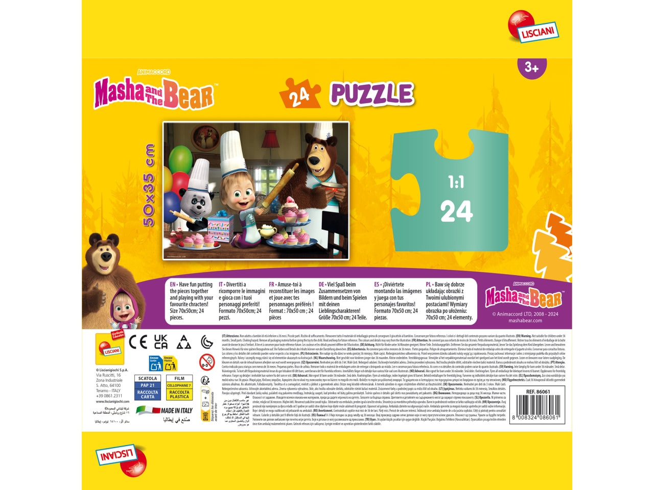 Masha puzzle plus 24 tutti insieme impariamo!