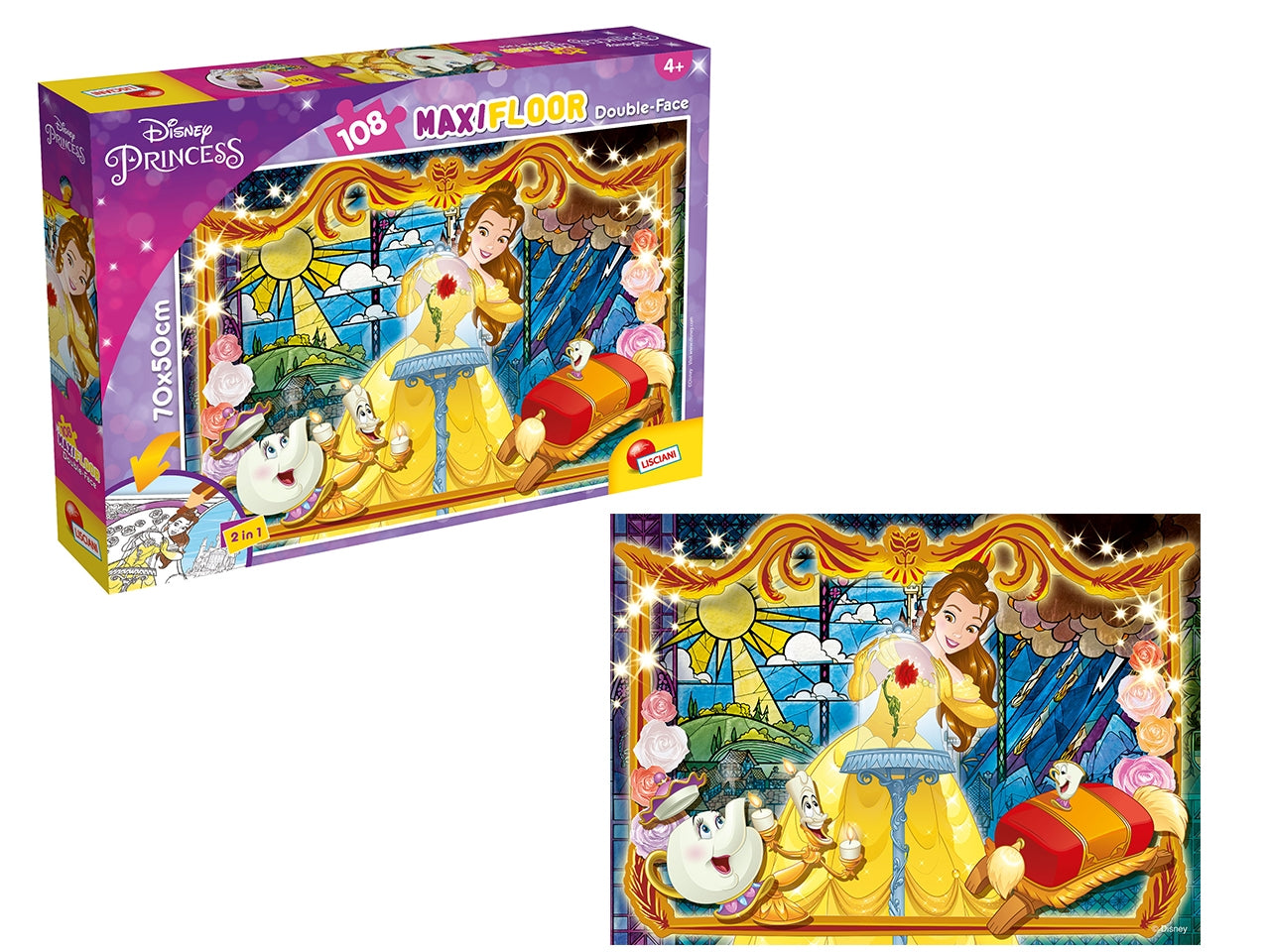 Disney puzzle df maxi floor 108 bella e la bestia