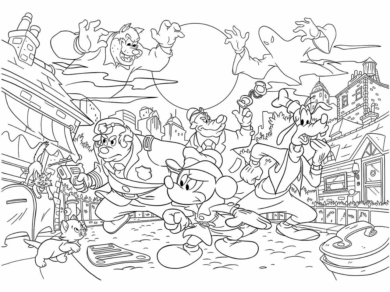 Puzzle df plus 108 mickey mouse detective