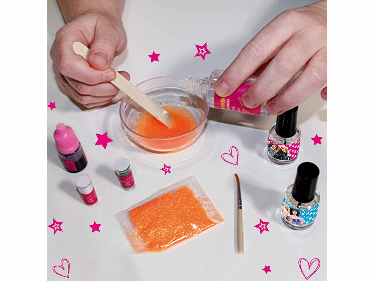 Barbie nail art colour change
