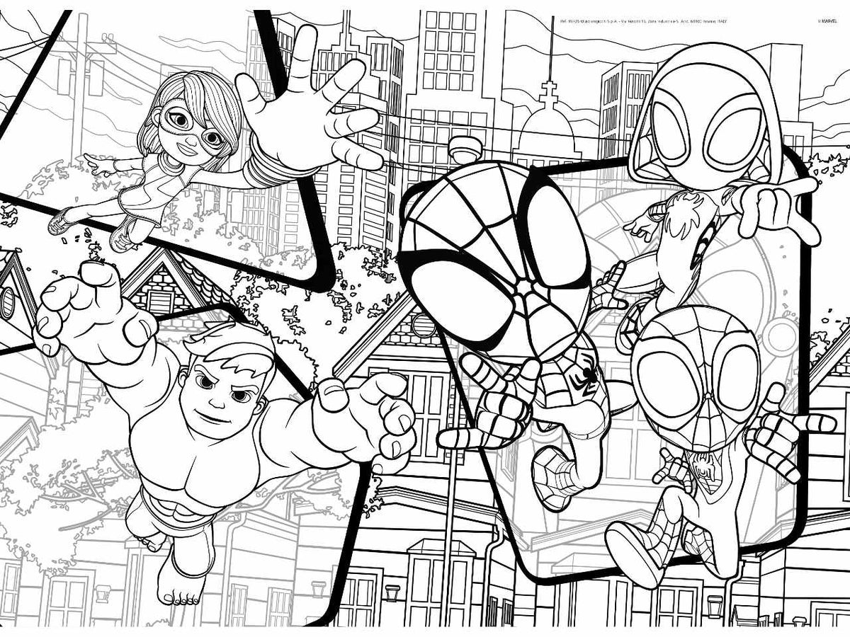 Marvel puzzle df maxi floor 24 spidey