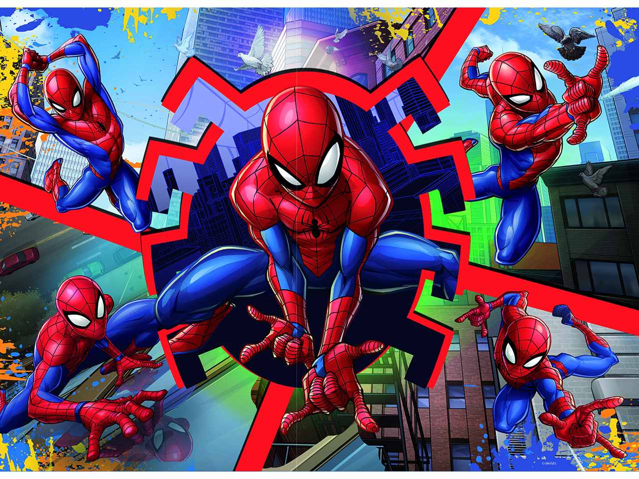 Marvel puzzle df maxi floor 24 spiderman