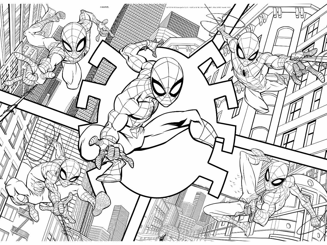 Marvel puzzle df maxi floor 24 spiderman