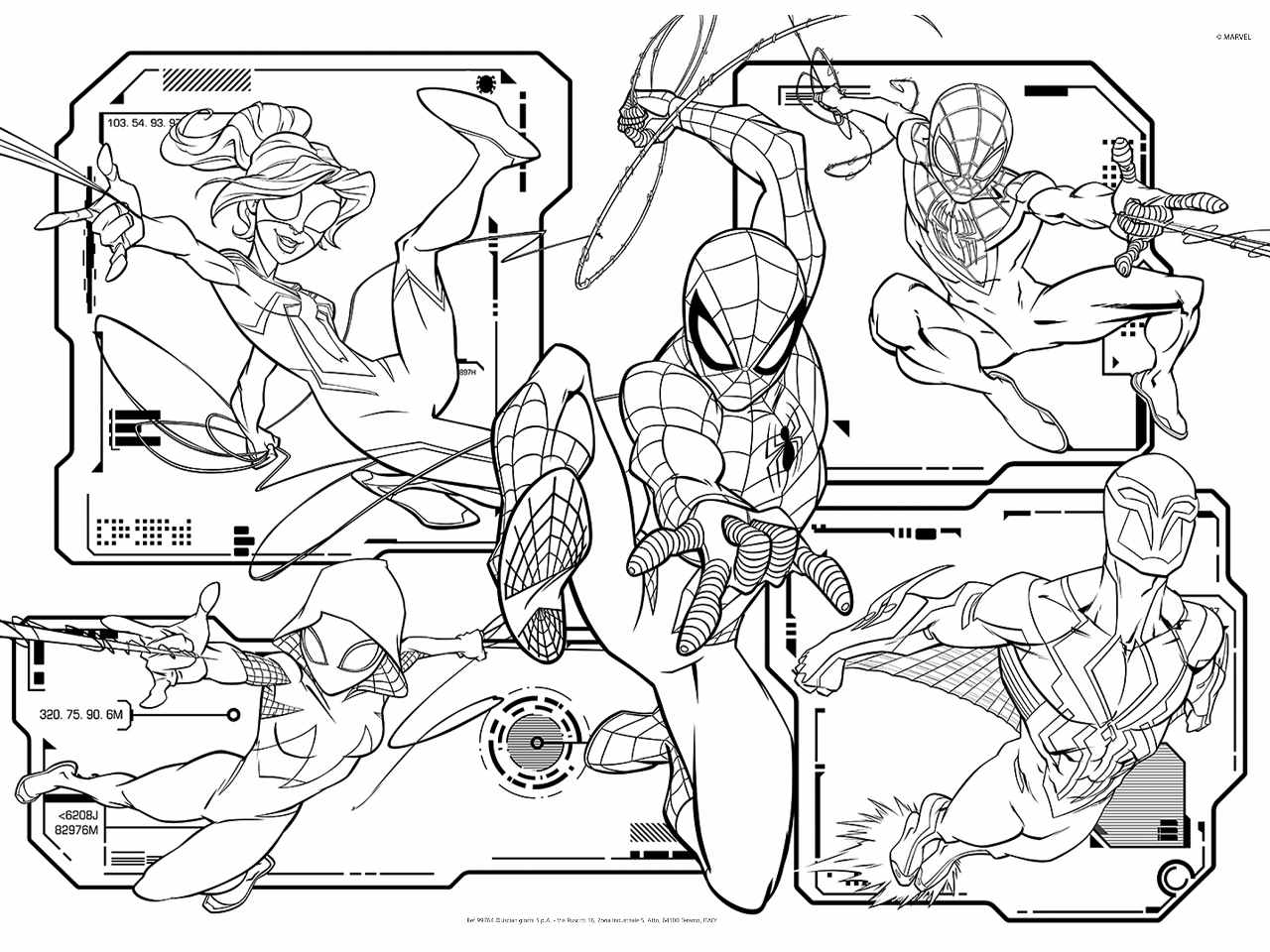 Marvel puzzle df maxi floor 108 spider-man