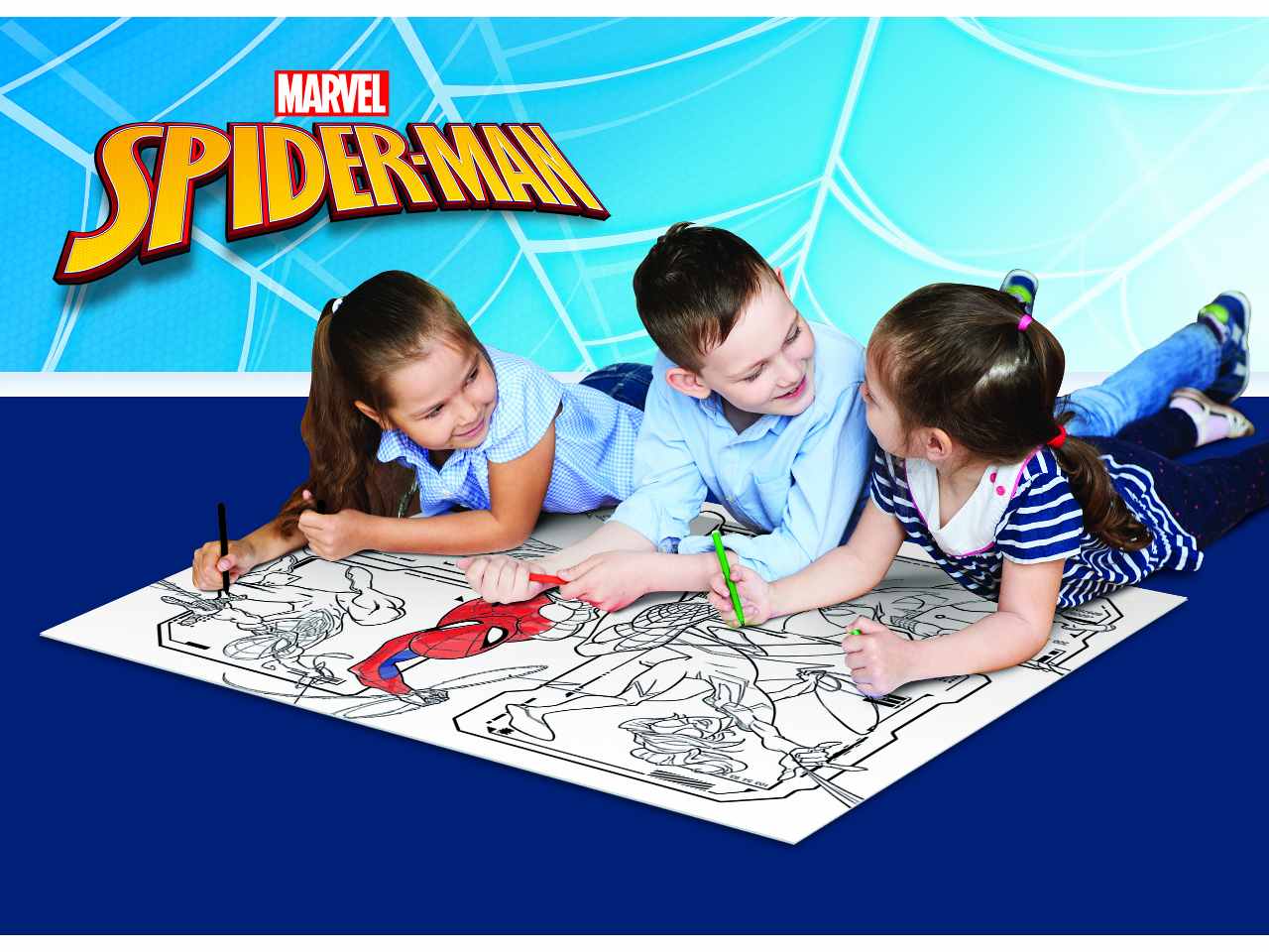 Marvel puzzle df maxi floor 108 spider-man