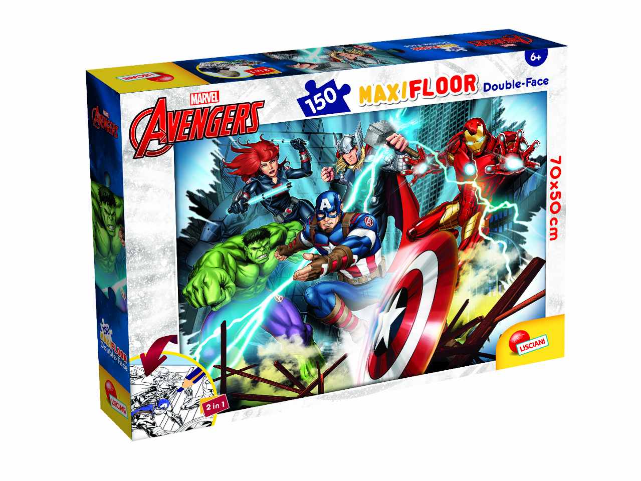 Marvel puzzle df maxi floor 150 avengers