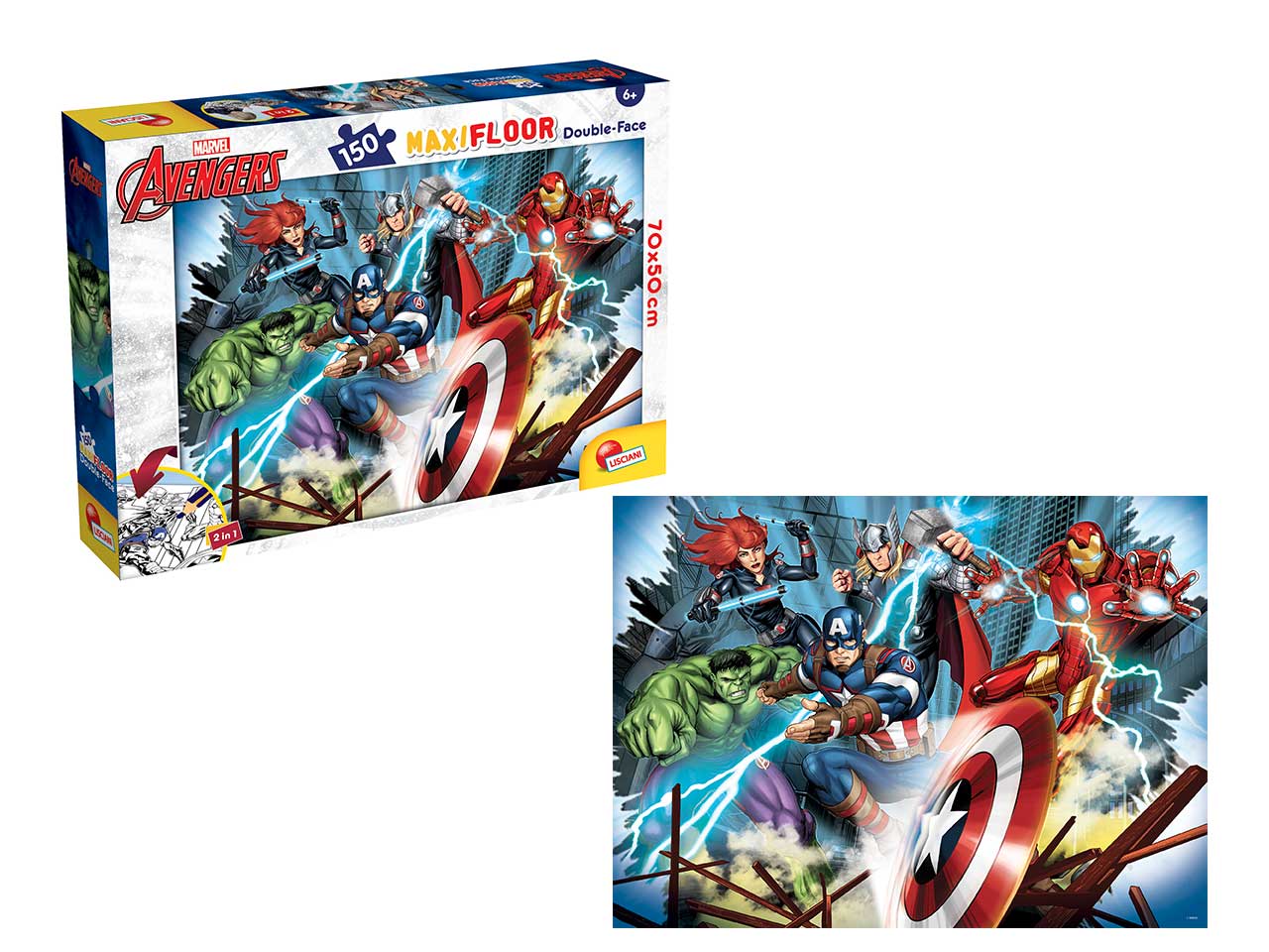 Marvel puzzle df maxi floor 150 avengers
