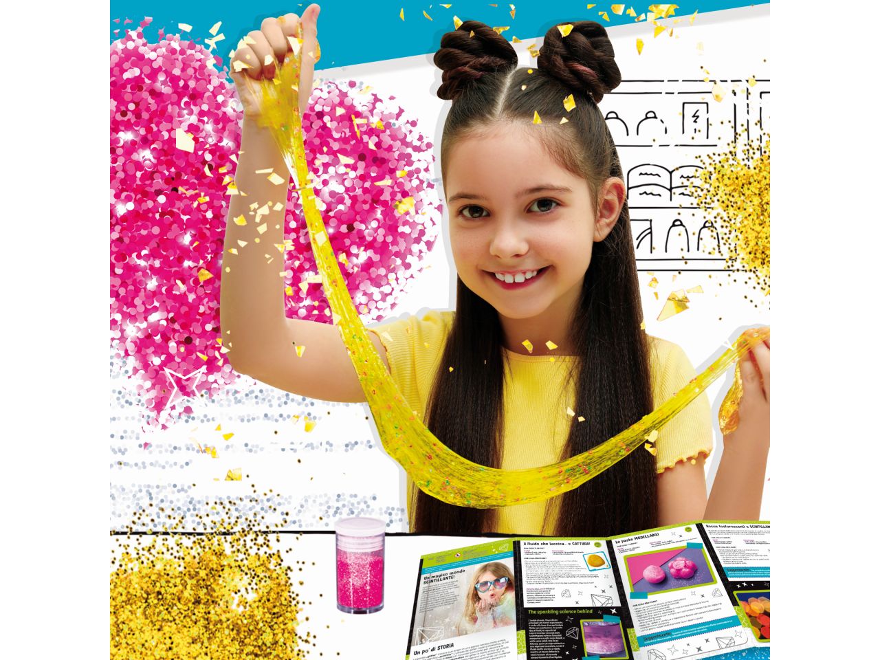 I'm a genius scienza pocket esperimenti con i glitter