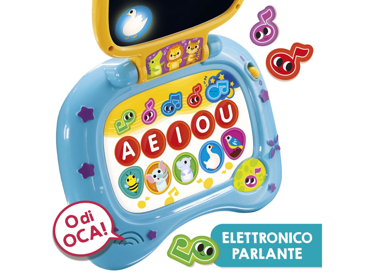 Carotina baby laptop led screen con luci, melodie e funzione ninna nanna $
