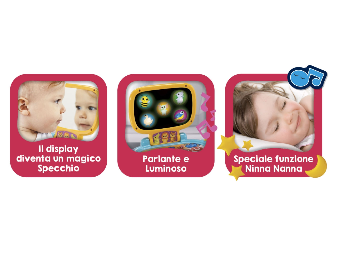Carotina baby laptop led screen con luci, melodie e funzione ninna nanna $