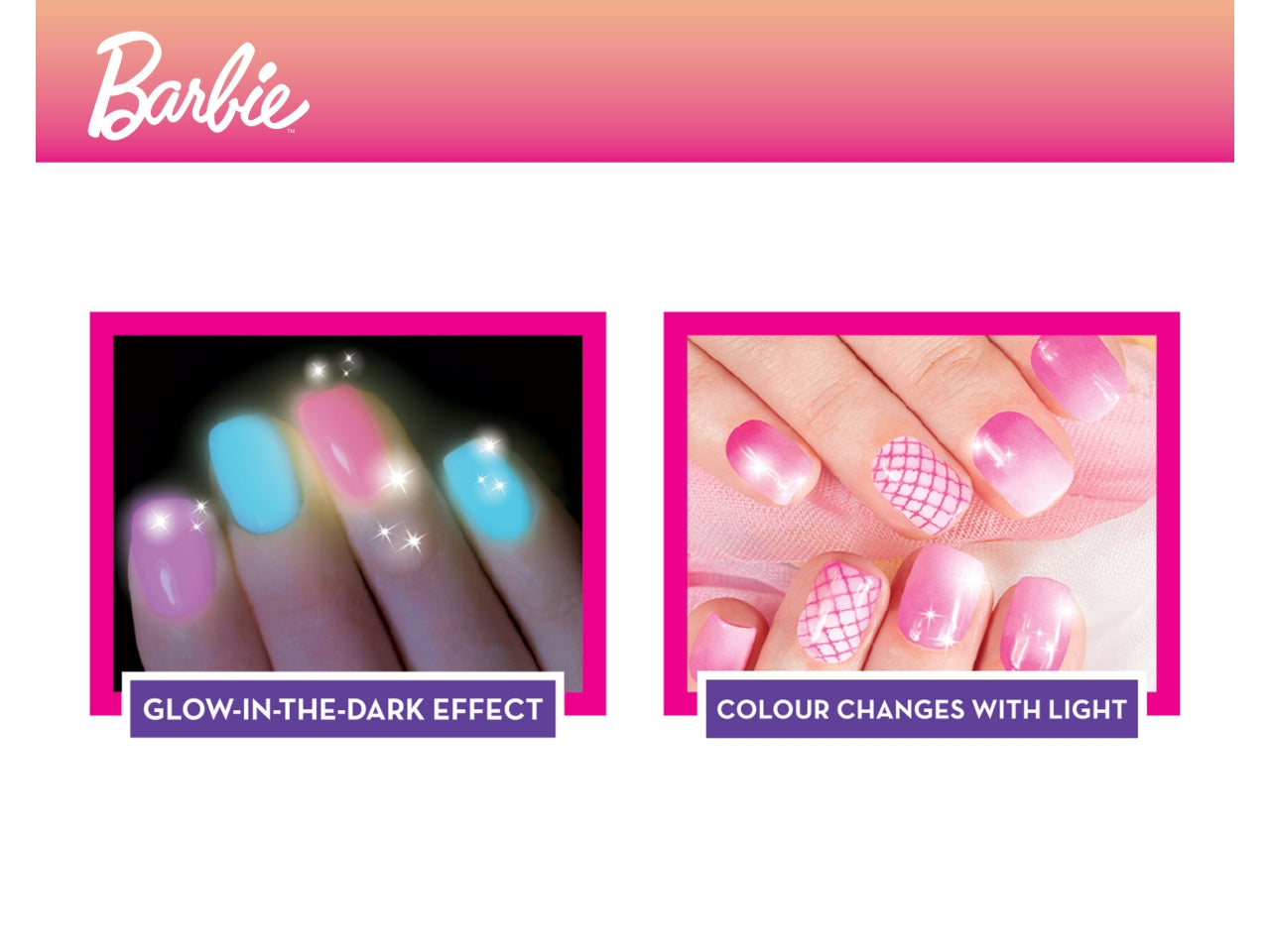 Barbie my nail art machine colour change