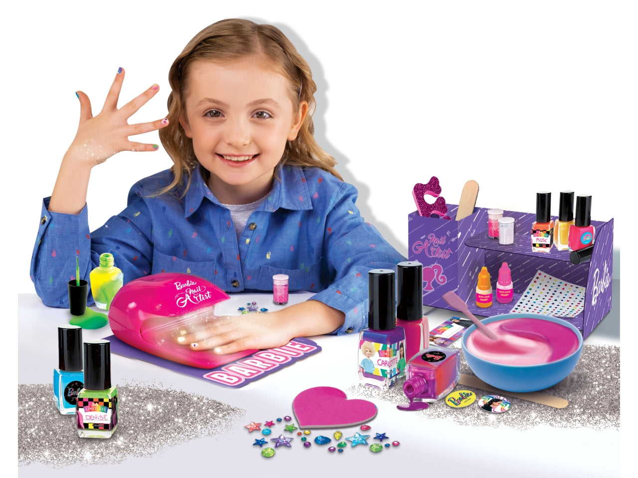Barbie my nail art machine colour change