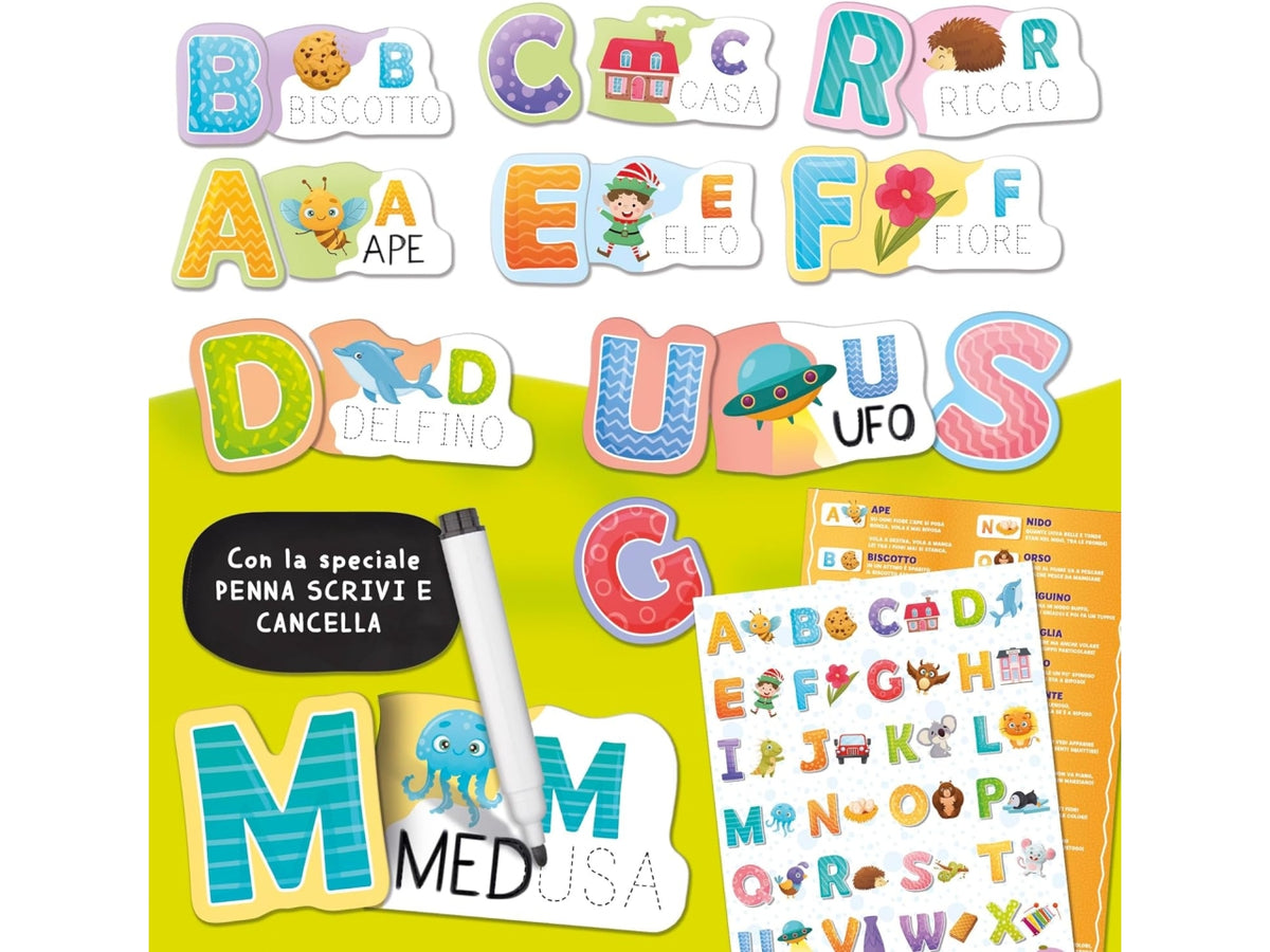 Carotina gli utilissimi il mio primo alfafeto, gioco educativo per bambini dai 3-6 anni lisciani