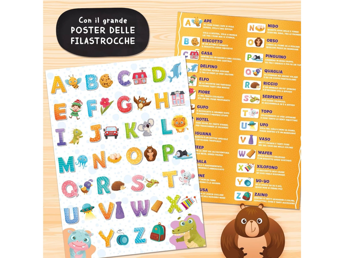 Carotina gli utilissimi il mio primo alfafeto, gioco educativo per bambini dai 3-6 anni lisciani