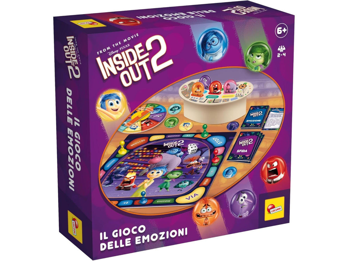 Gioco da tavolo inside out 2 il gioco delle emozioni con consolle 3d, da 2 a 4 giocatori dai 6 anni, tanti quiz e sfide per conoscere le emozioni lisciani
