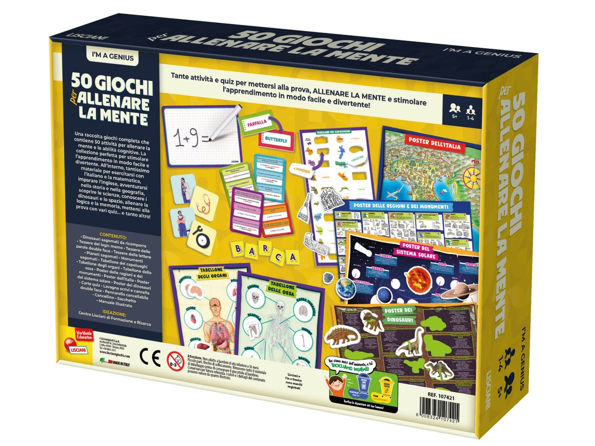 I'm a genius raccolta 50 giochi educativi kids