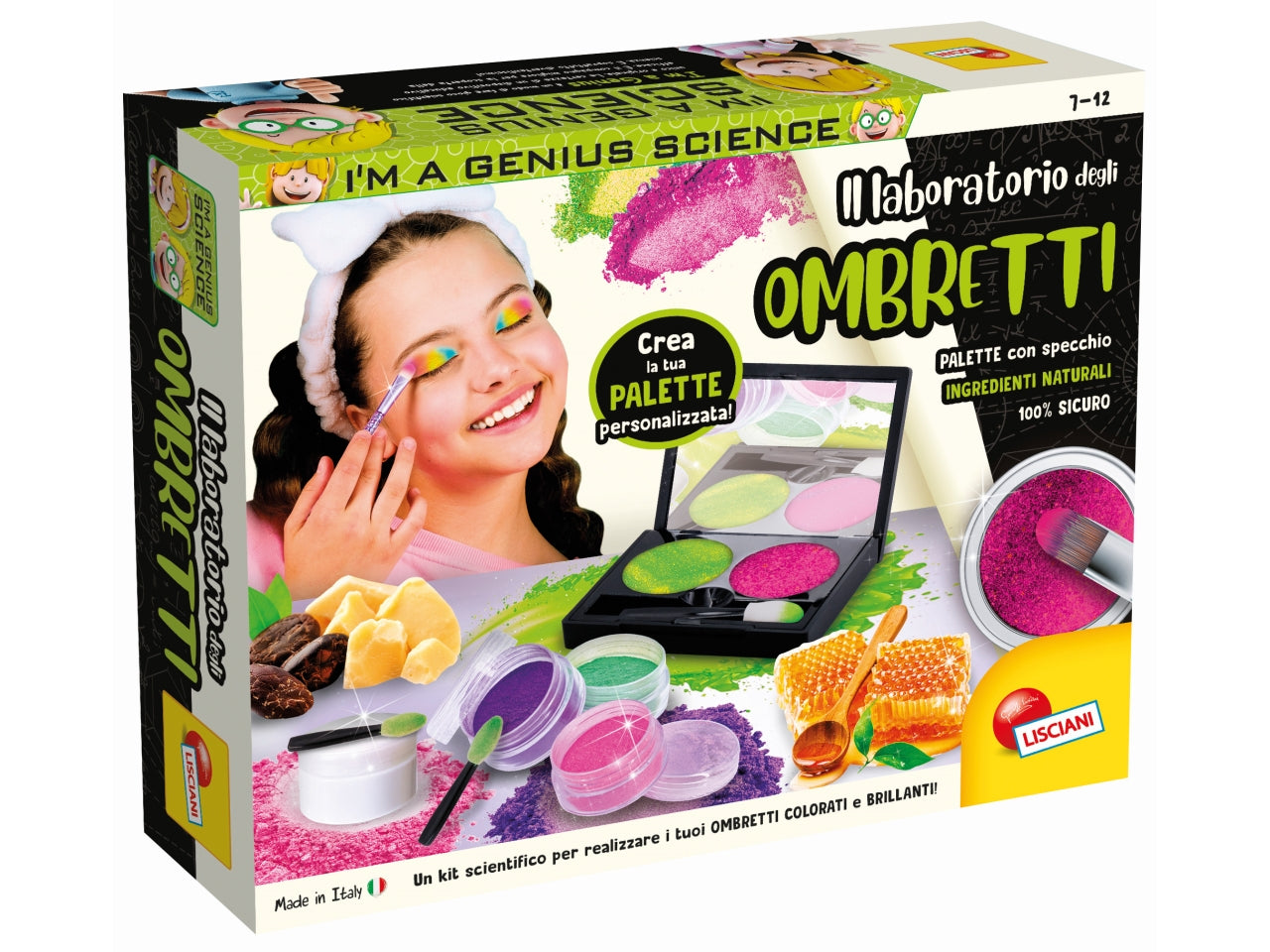 Gioco Scientifico I'm a Genius Laboratorio di Ombretti - Multicolor, per Bambini 7-12 Anni, Lisciani