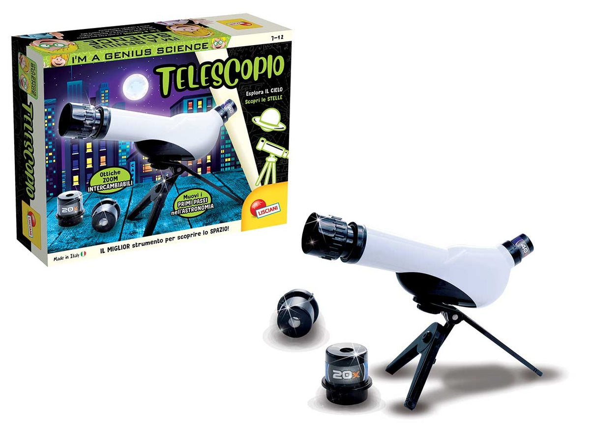 Gioco Scientifico I'm a Genius Il Telescopio - Multicolor, per Bambini 7-12 Anni, Lisciani