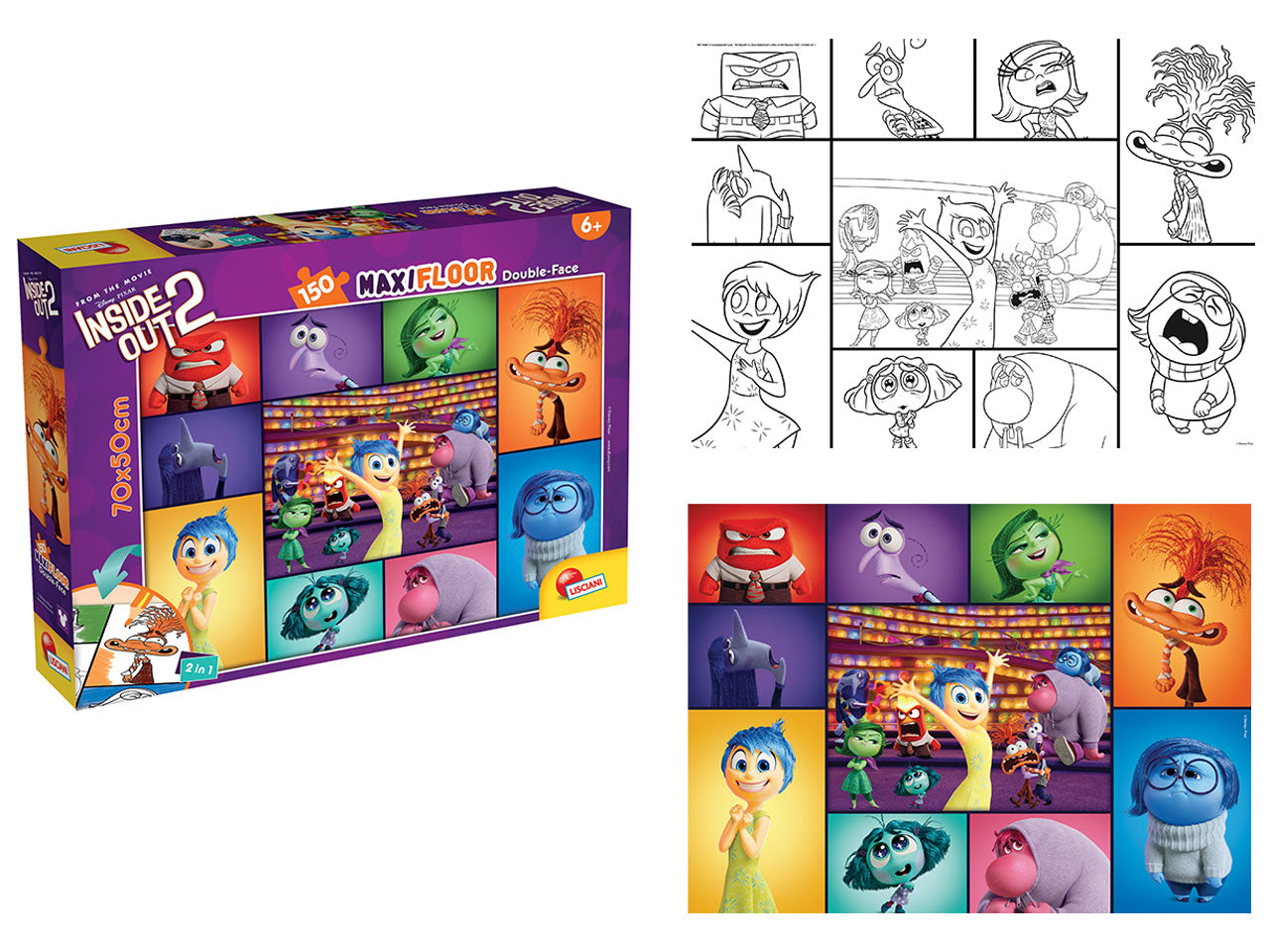 Puzzle MAXI floor 150 pezzi Inside Out 2 Disney età 6+ | Lisciani