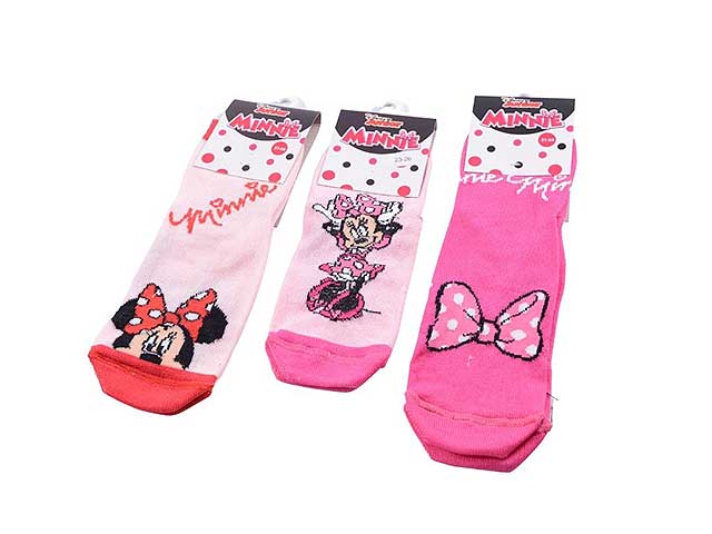 Minnie calza corta taglie 23/26+27/30+31/34 assortiti