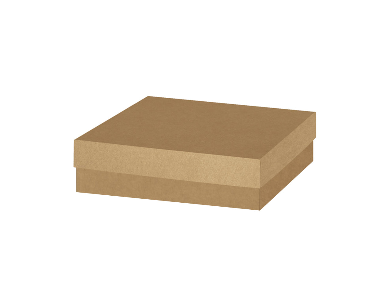 Scatola avana con coperchio 18x18x4cm