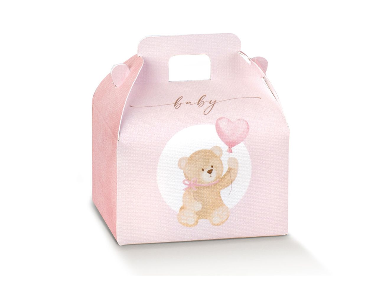 Scatola valigetta little bear 7x6x4,3cm rosa