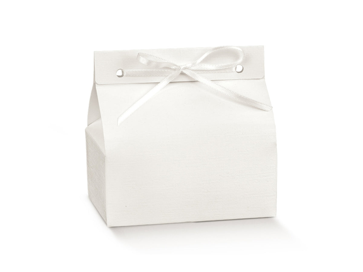 Scatola fibra bianca Chic 14x9x6cm