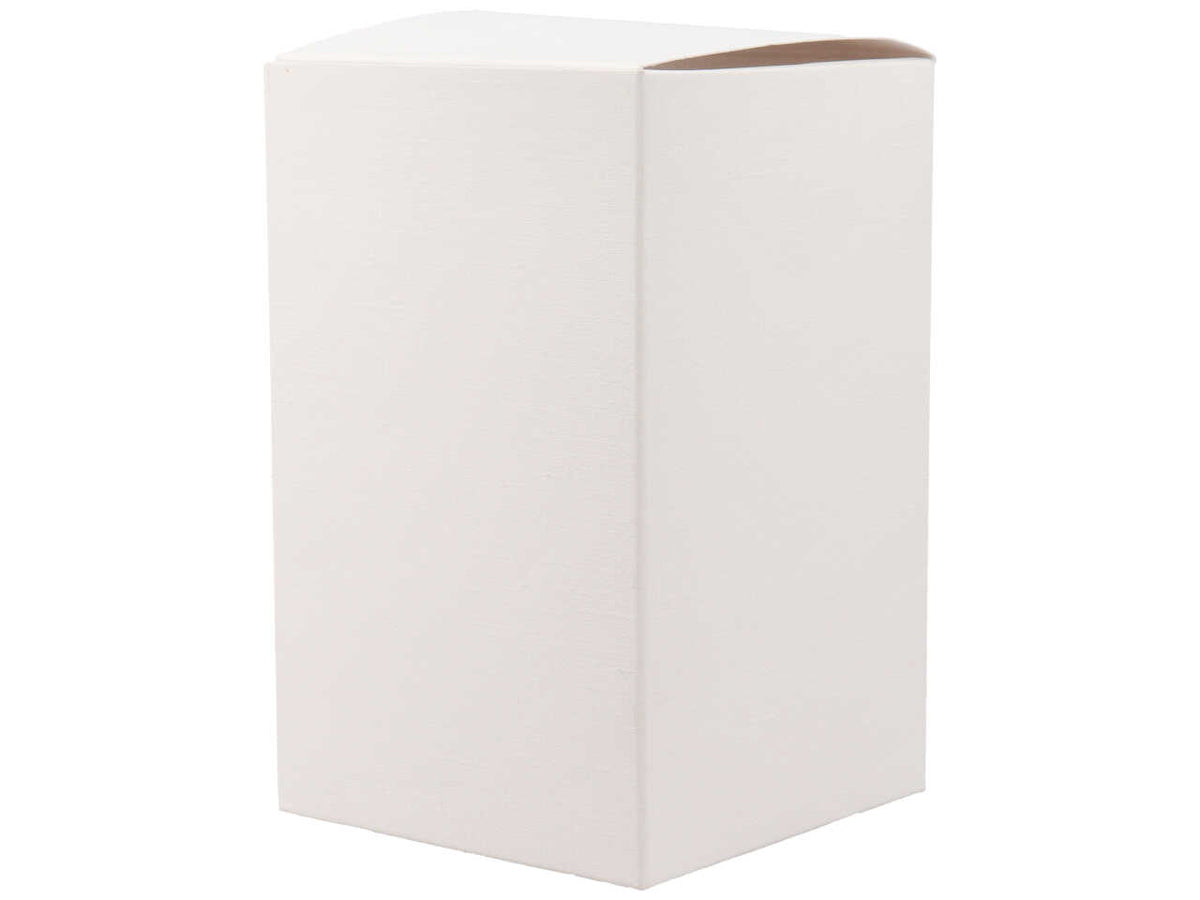 Scatola linea fibra bianca pieghevole misura 10x10x16cm
