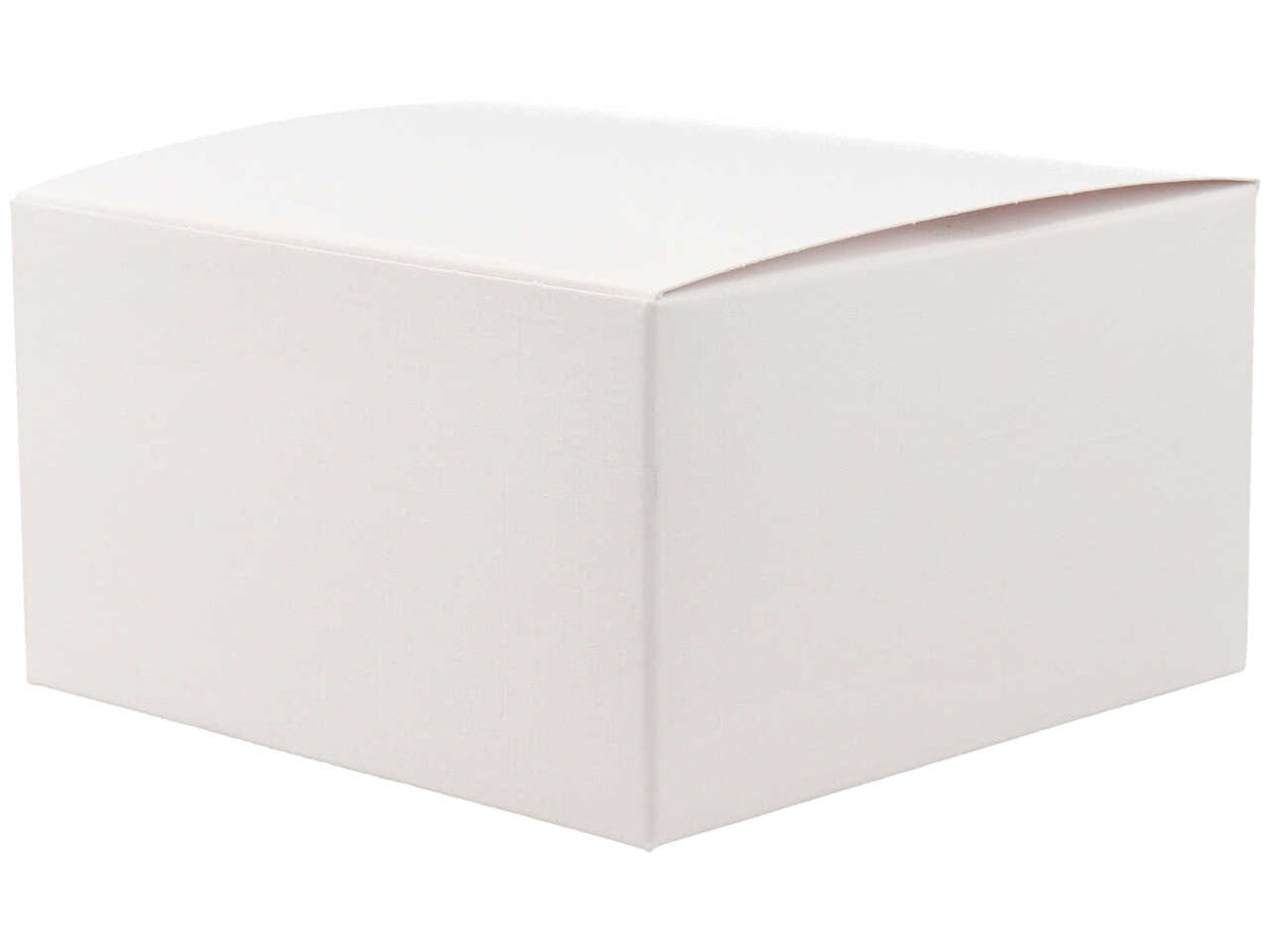 Scatola linea fibra bianca pieghevole misura 14x14x8cm