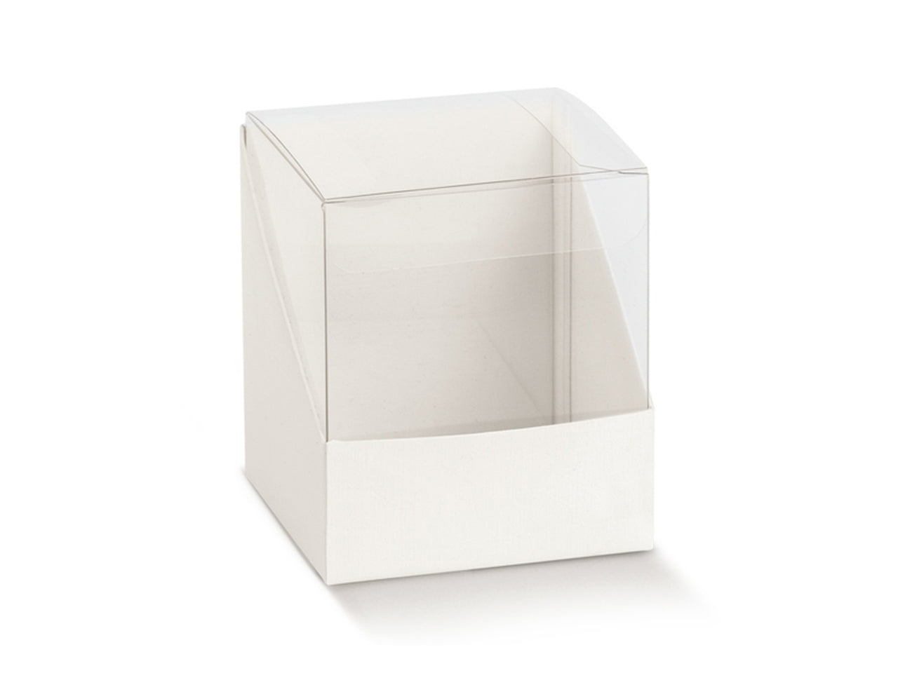 Scatola fibra bianca duo misura 8x8x9cm