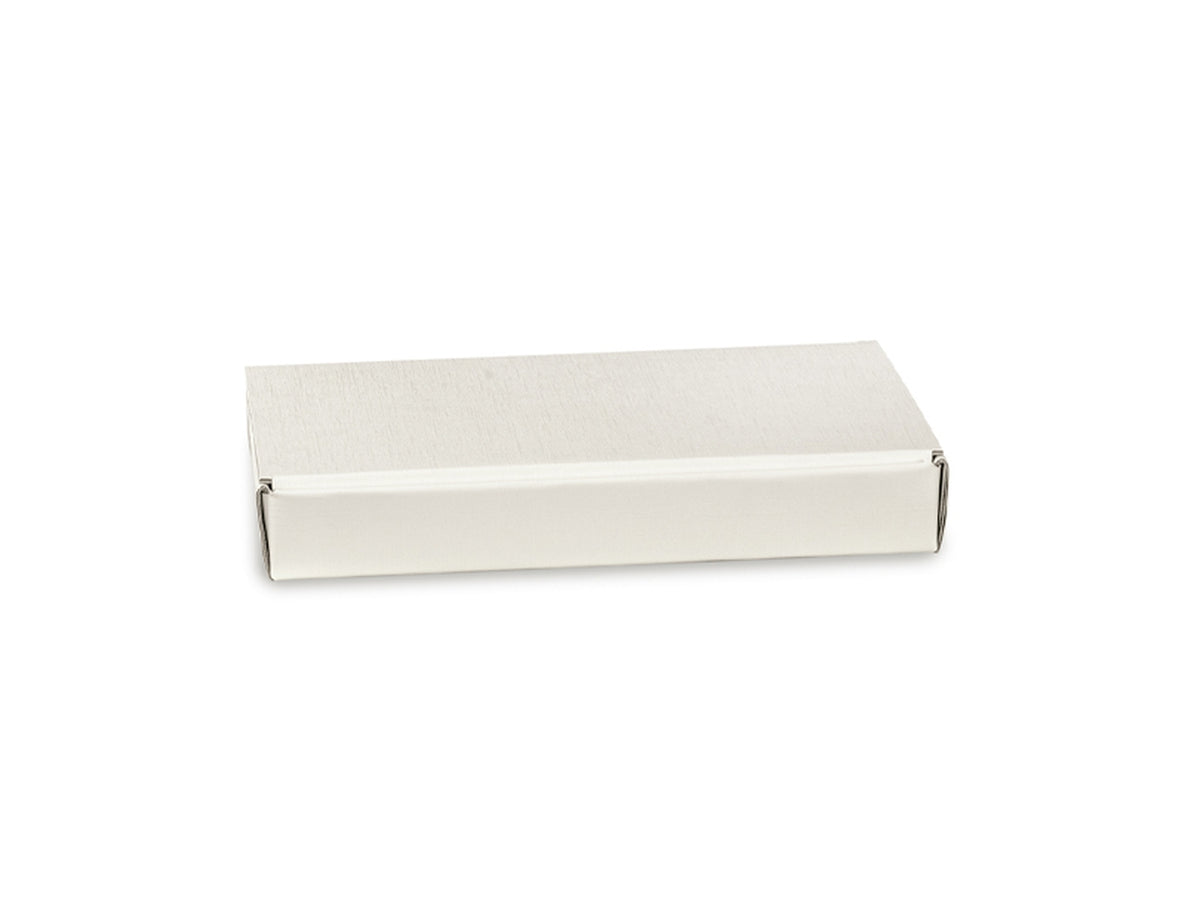 Scatola corn-on fibra bianco 26x23x3cm
