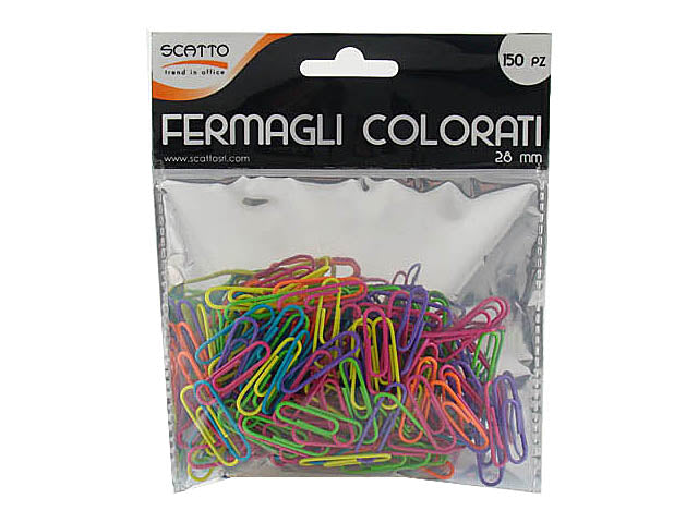 Fermagli colorati 28mm 145
