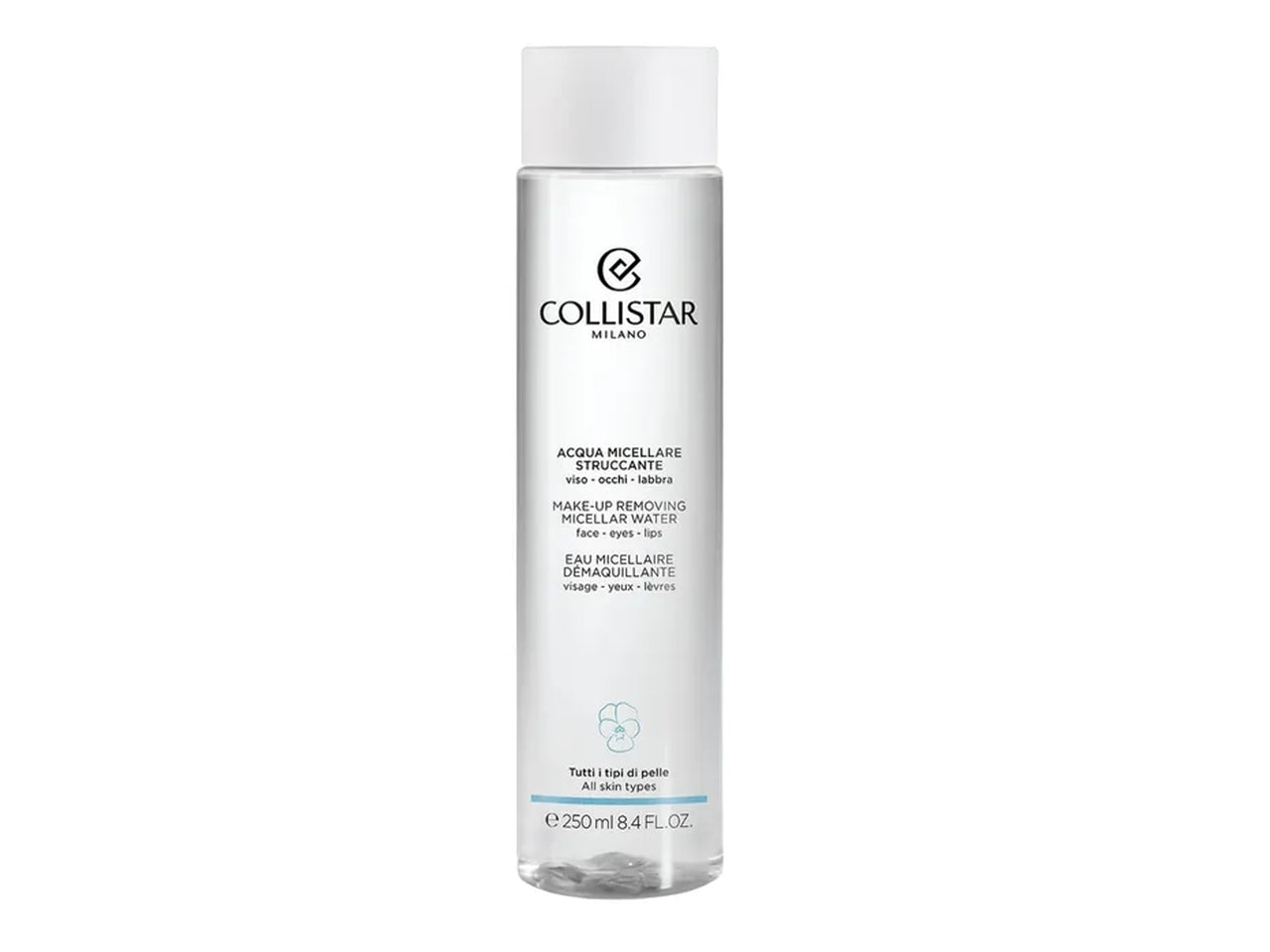 Collistar acqua micellare struccante per viso, occhi e labbra formato da 250ml