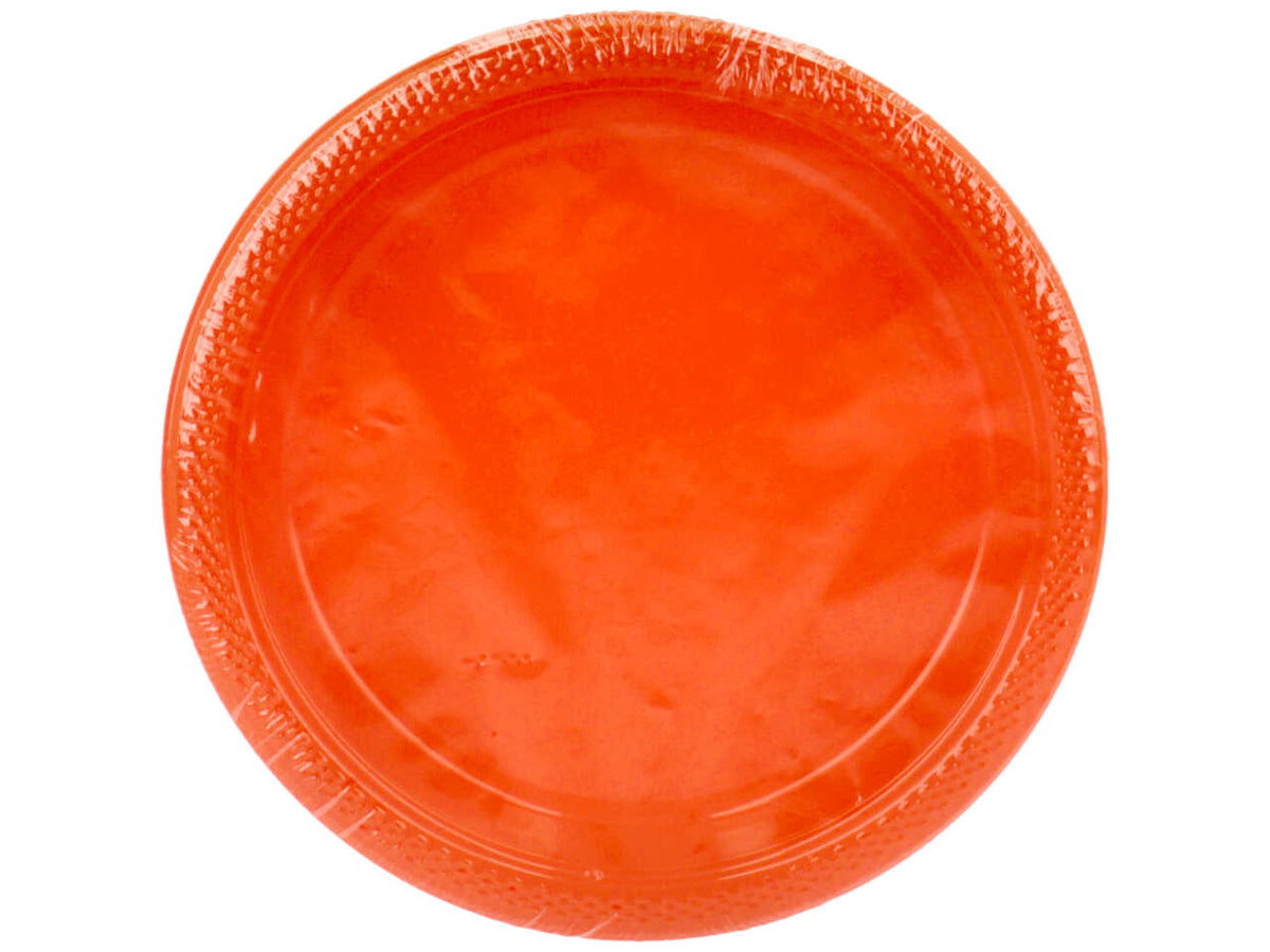 Piatto piano 17,7 cm. arancione 10 pezzi $