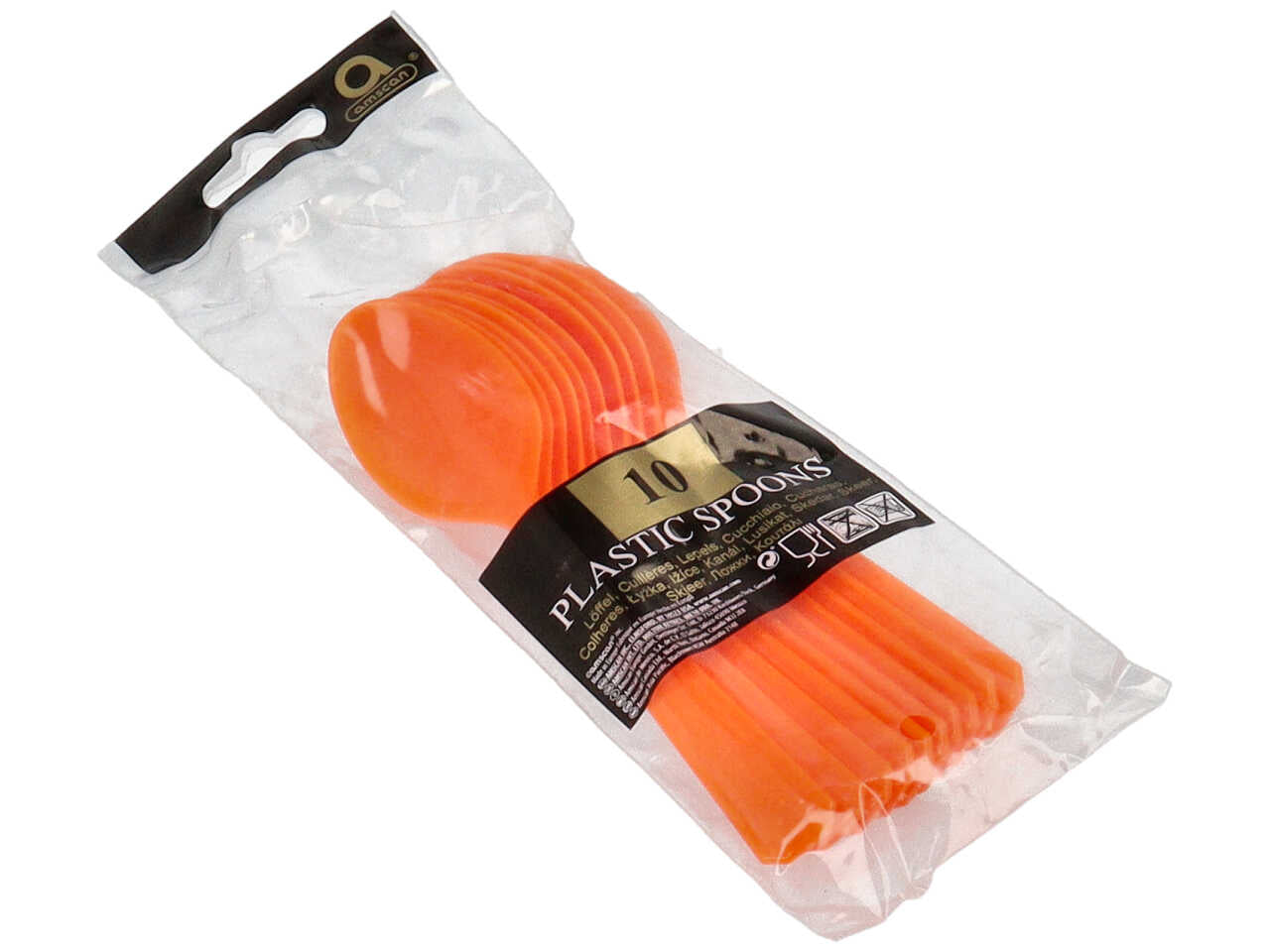 Cucchiaio arancio 10 pezzi $