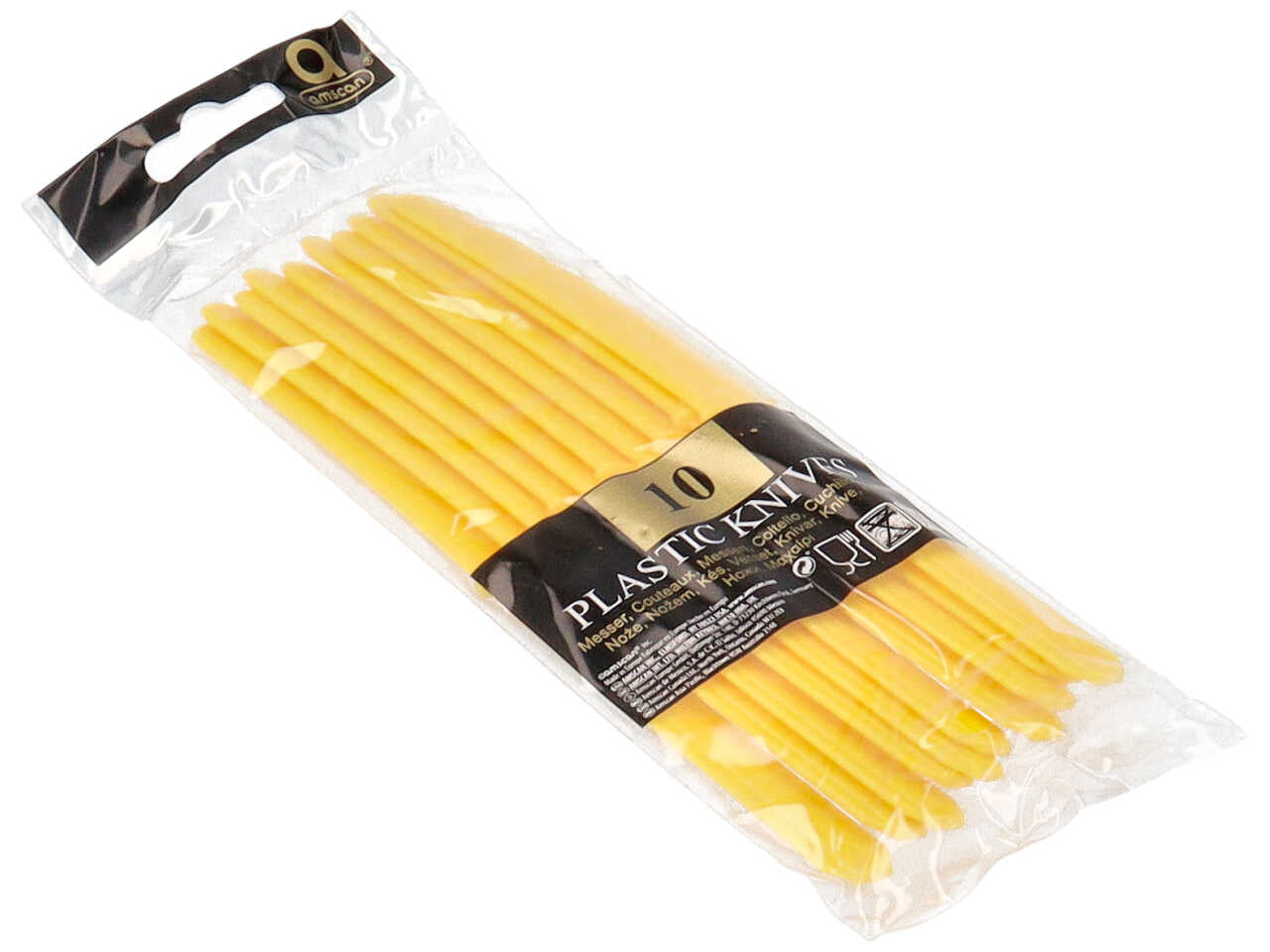 Coltello giallo 10 pezzi