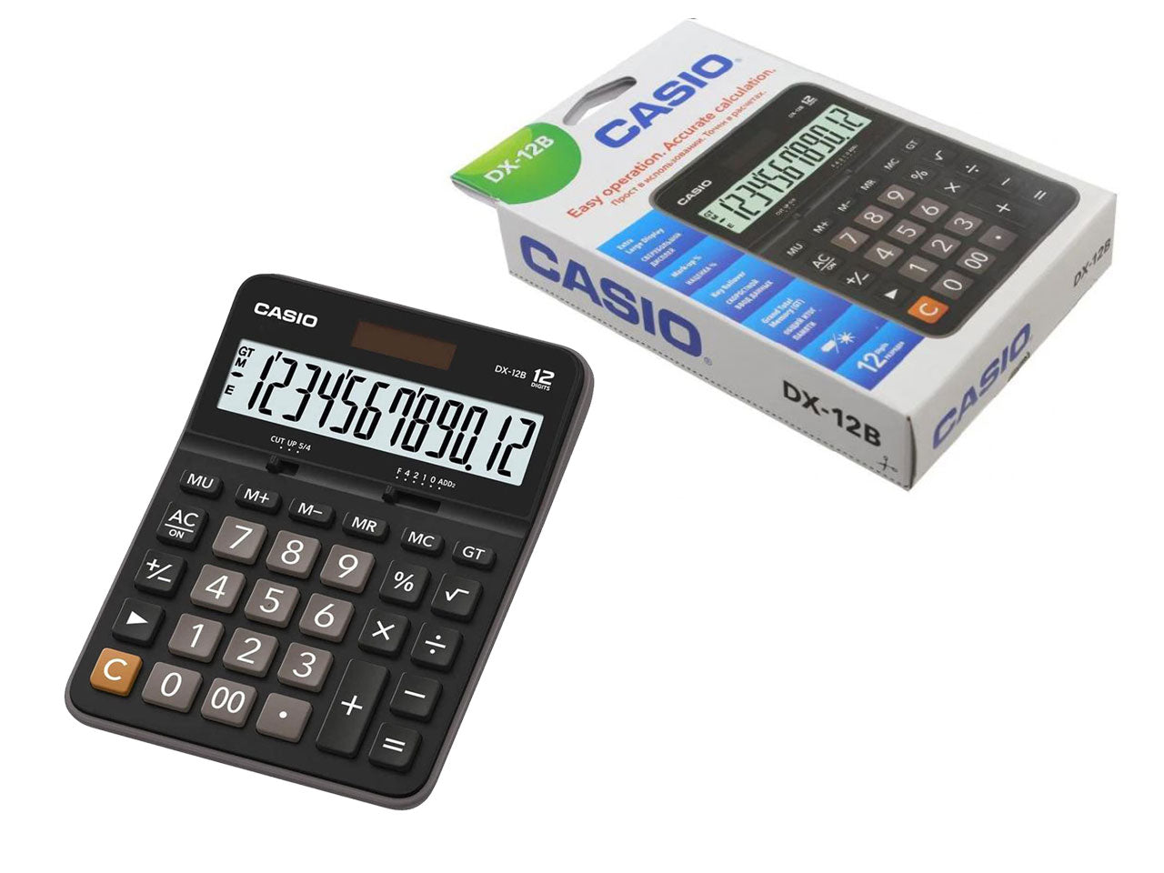 Calcolatrice Casio colore nero 12.9x3.32x17.55 cm