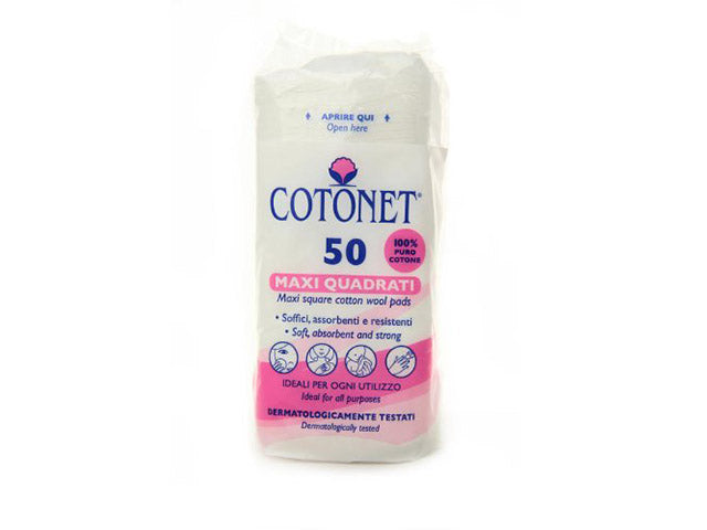 Cotonet dischetti levatrucco quadrati 50 pezzi 2059