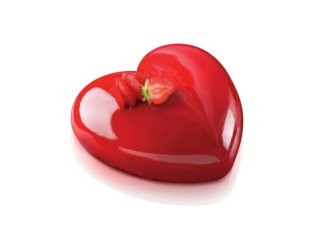 Stampo in silicone a forma di cuore 205x198xh.63mm
