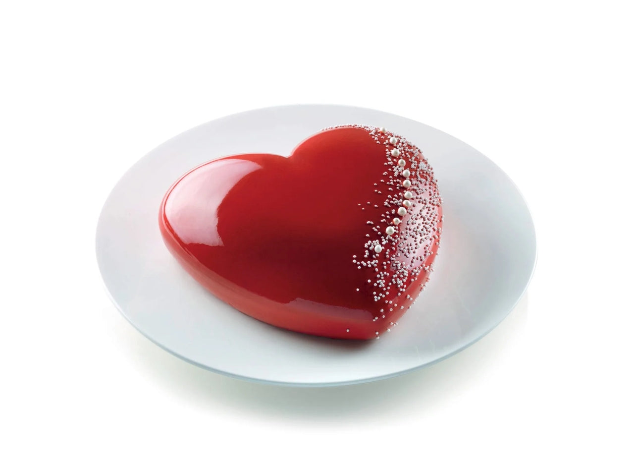 Stampo in silicone a forma di cuore 205x198xh.63mm