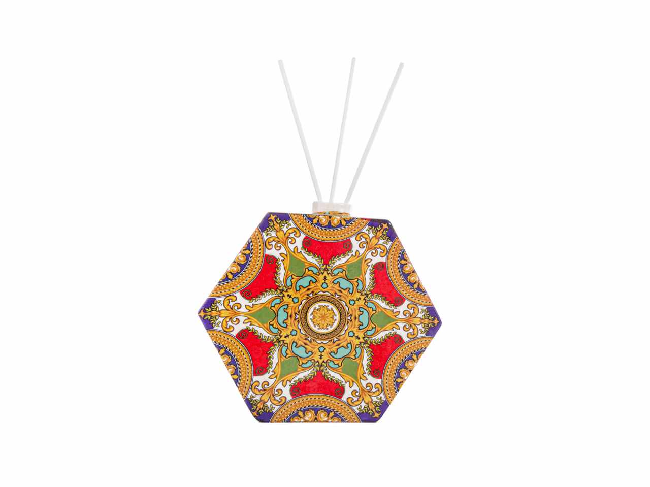 Profumatore esagonale royal carousel con astuccio e bacchette 20x6xh.20cm