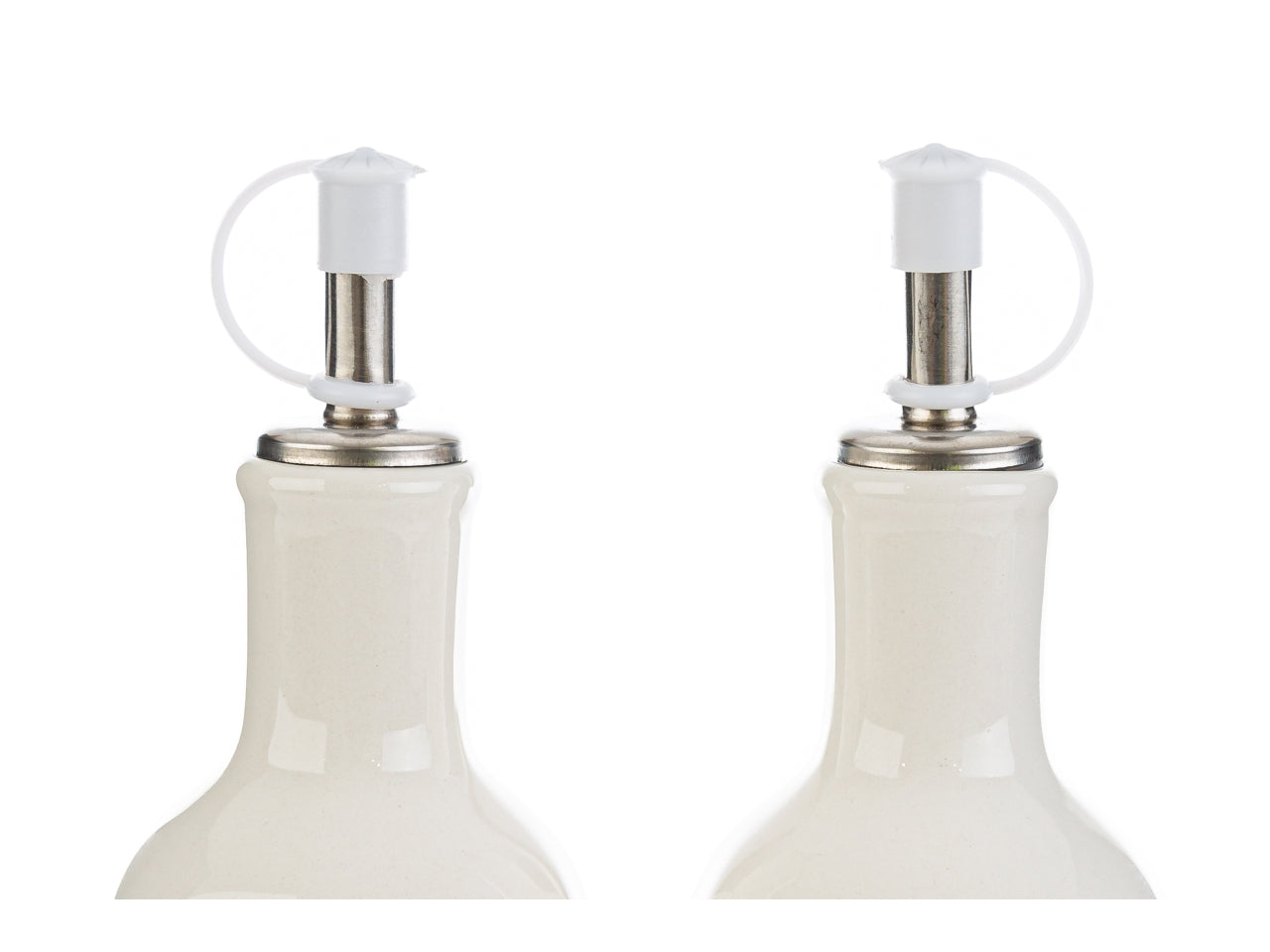Set olio e aceto in porcellana con decorazione fiori
