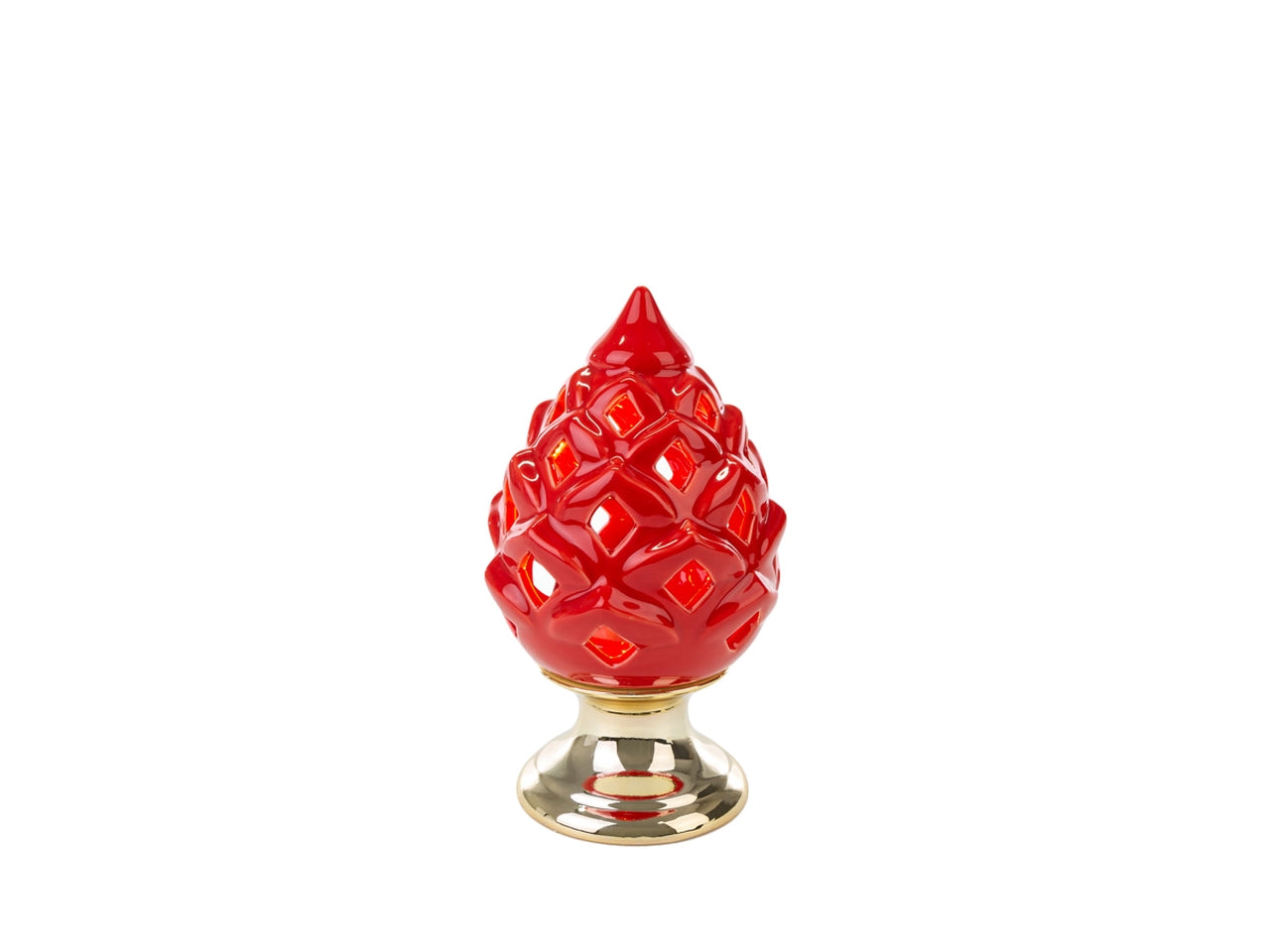 Pigna led porcellana rosso 11xh.19cm
