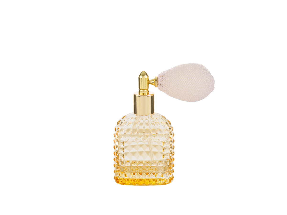 Portaprofumo spray 30ml ricaricabile ambra 5x3x9cm con astuccio